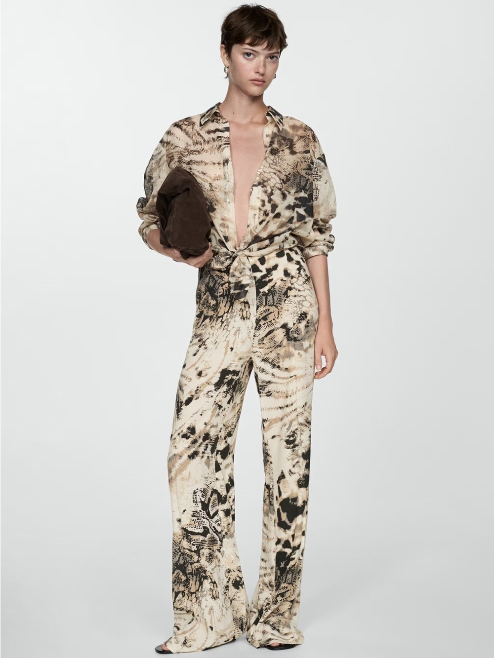 Beachfront Animal Print Pants by Mango
